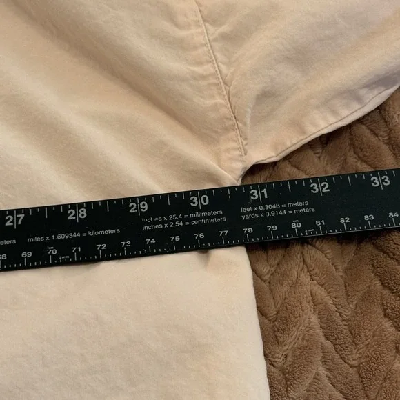 Eleven Stitch Design Womens XL Top Cream Button Up Bohemian Casual 3/4 Sleeves - Picture 4 of 8